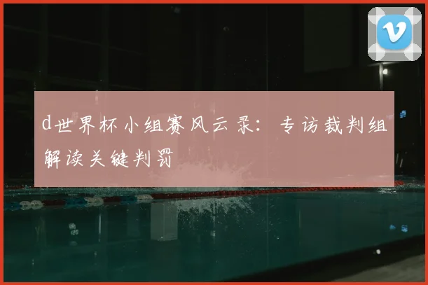 d世界杯小组赛风云录：专访裁判组解读关键判罚